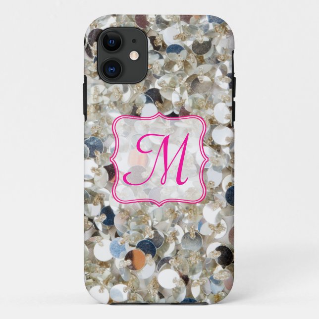 Capa Para iPhone Da Case-Mate Pilha de Monograma IPHONE 5 com Glitter (Verso)