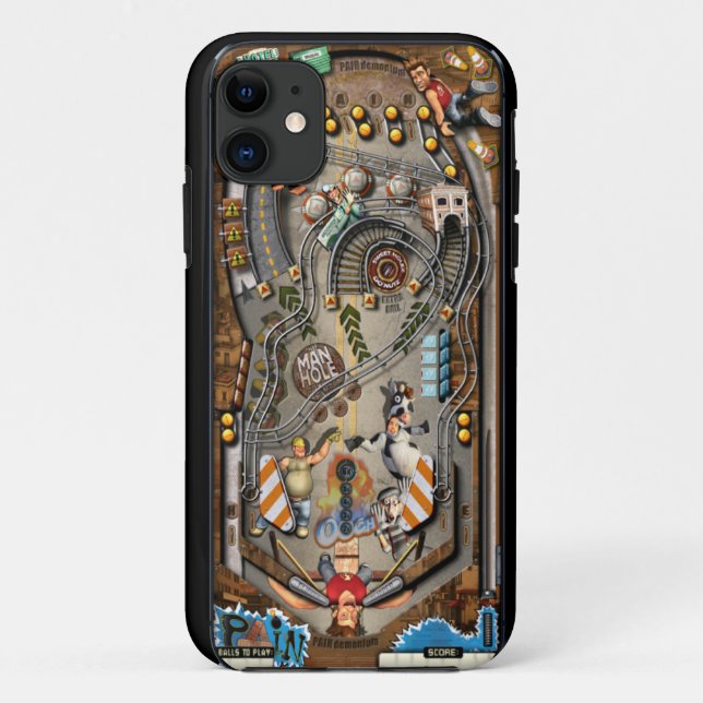Capa Para iPhone Da Case-Mate Pinball Machine (Verso)