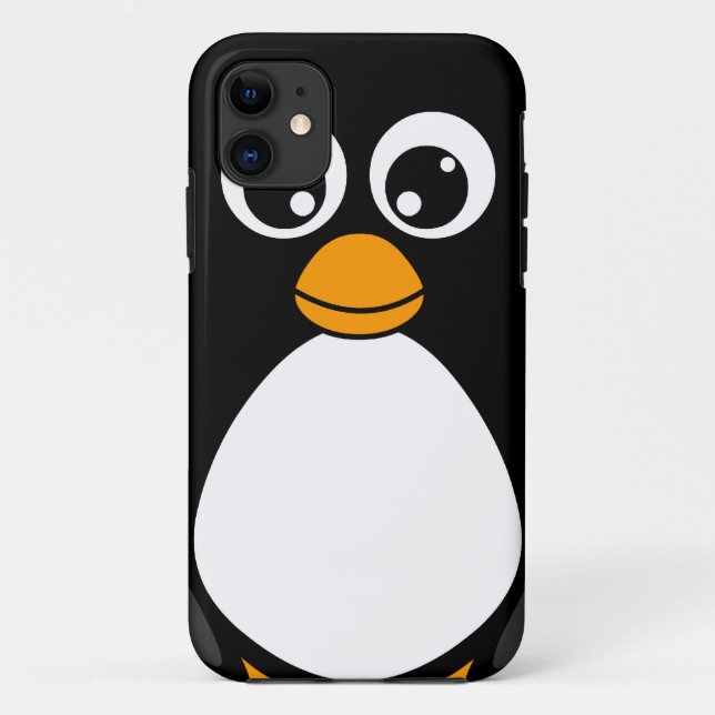 Capa Para iPhone Da Case-Mate Pinguim bonito dos desenhos animados preto e (Verso)