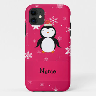 Capa Para iPhone Da Case-Mate Pinguim-pinguim-flocos de neve cor-de-rosa
