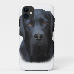 Capa Para iPhone Da Case-Mate Pintura a cores da água do cão preto Labrador