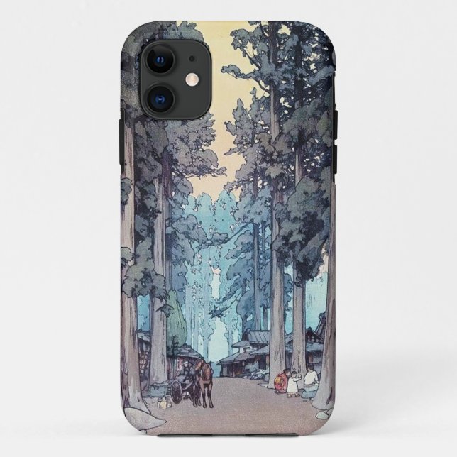 Capa Para iPhone Da Case-Mate Pintura clássica japonesa legal da floresta de (Verso)