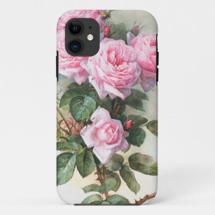 Capa Para iPhone Da Case-Mate Pintura cor-de-rosa dos rosas do vintage