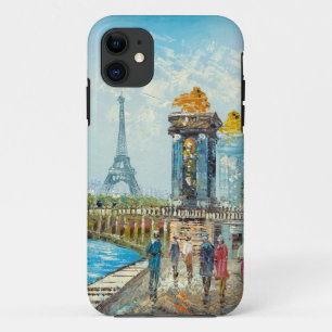 Capa Para iPhone Da Case-Mate Pintura da cena da torre Eiffel de Paris