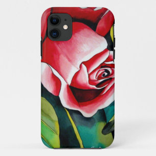 Capa Para iPhone Da Case-Mate Pintura em aquarela de rosa pink art flor