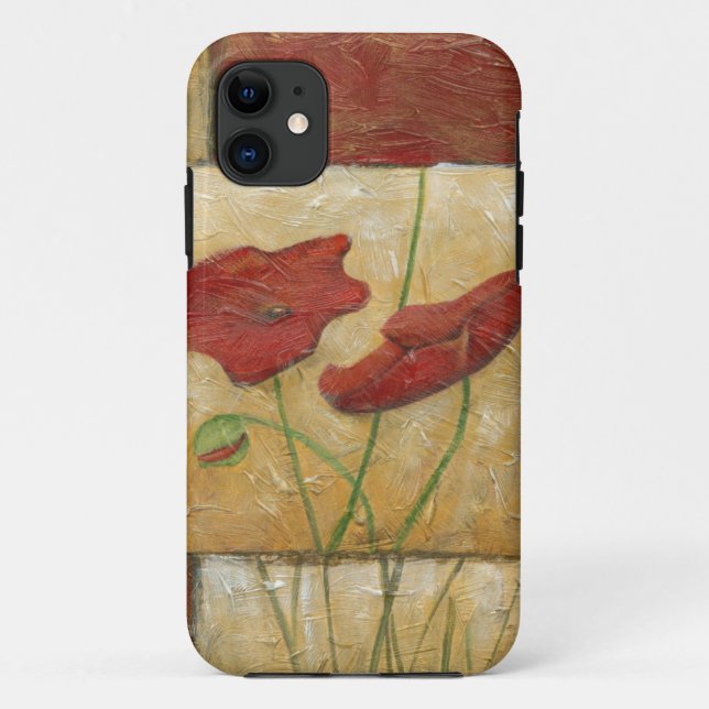 Capa Para iPhone Da Case-Mate Pintura Floral com Traços Visíveis do Pincel (Verso)
