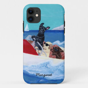 Capa Para iPhone Da Case-Mate Pintura legal de Labradors do verão