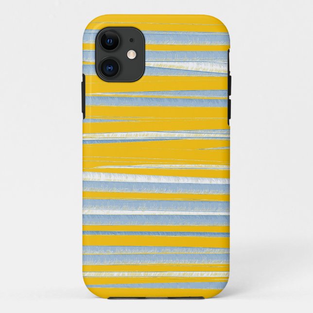 Capa Para iPhone Da Case-Mate Pinturas amarelas e cinzas e artes gráficas (Verso)