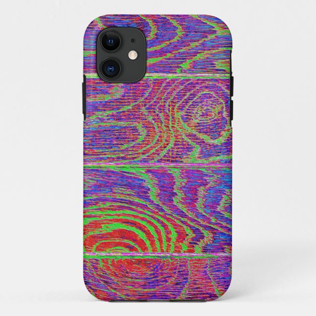 Capa Para iPhone Da Case-Mate Piso de Madeira Arco-íris (Verso)