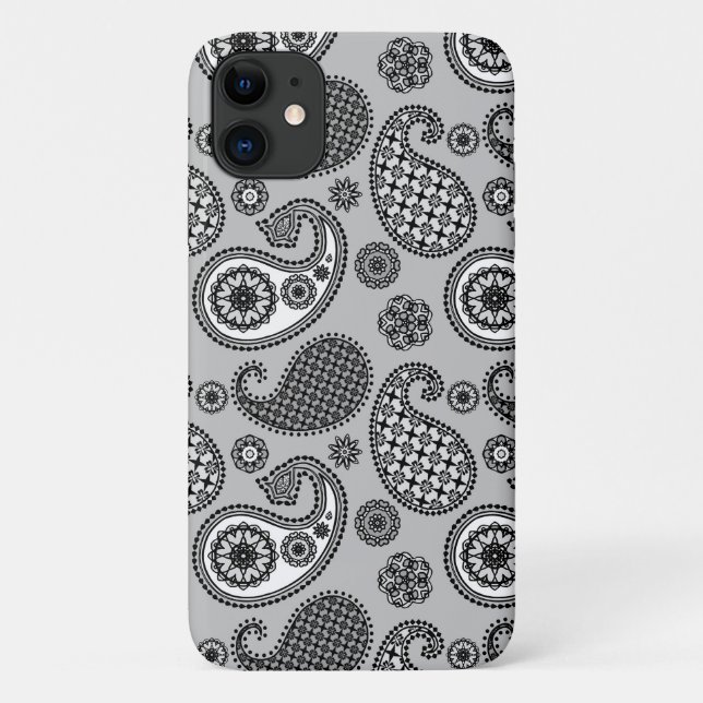 Capa Para iPhone Da Case-Mate Pista, tons de cinza, preto e branco (Verso)