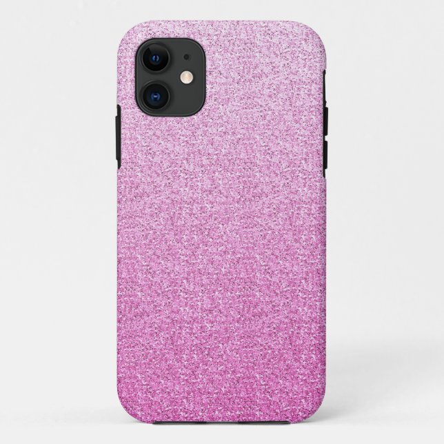 Capa Para iPhone Da Case-Mate Pizzazz Faux Glitter Rosa (Verso)