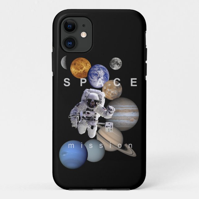 Capa Para iPhone Da Case-Mate planetas do sistema solar de missão espacial astro (Verso)