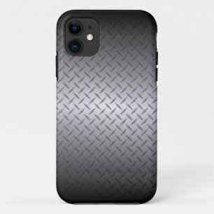 Capa Para iPhone Da Case-Mate Plano de fundo do painel frontal preto a aço brilh