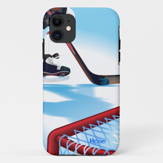 Capa Para iPhone Da Case-Mate Player de hóquei em equipe do Canadá (Verso)