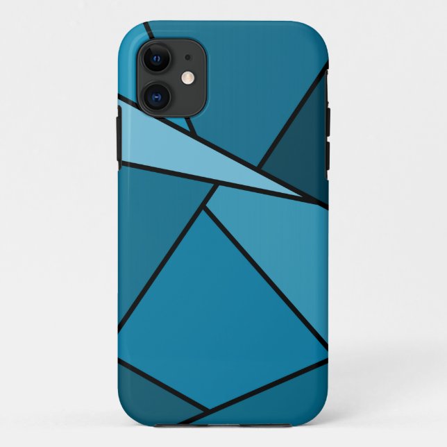 Capa Para iPhone Da Case-Mate Polígonos Teais abstrato (Verso)
