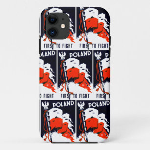 Capa Para iPhone Da Case-Mate Polônia WII, Primeiro Para Lutar Contra Poster