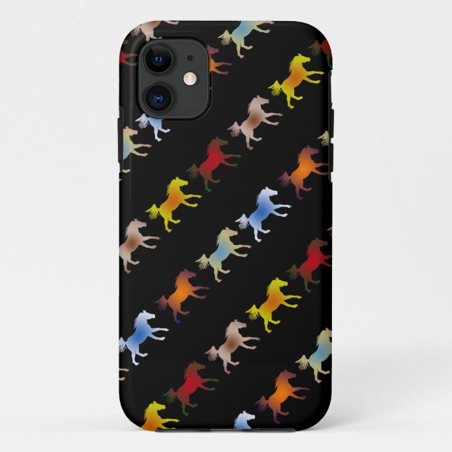 Capa Para iPhone Da Case-Mate Pônios em preto (Verso)