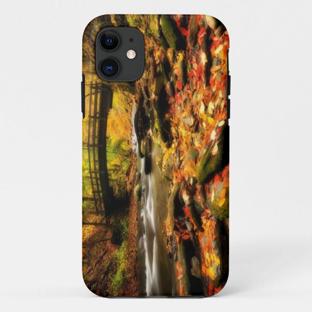 Capa Para iPhone Da Case-Mate Ponte de madeira e angra na queda (Verso)
