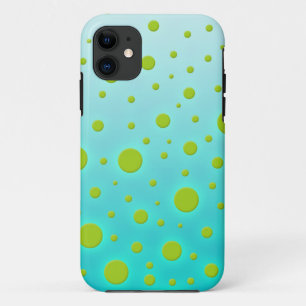 Capa Para iPhone Da Case-Mate Pontos Verdes sobre Design Divertido Turquesa