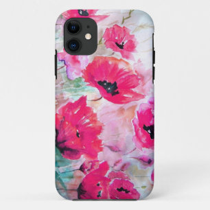 Capa Para iPhone Da Case-Mate Pópias cor d'água cor rosa.