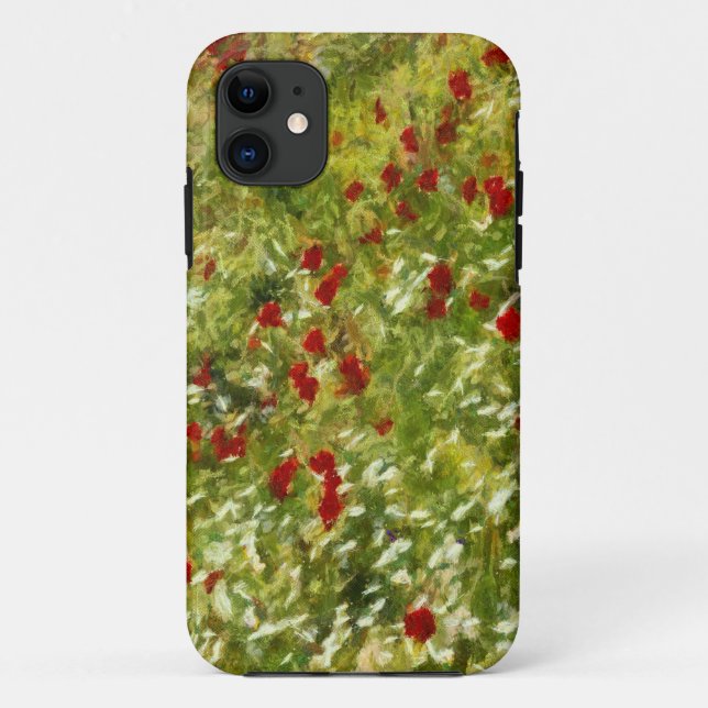 Capa Para iPhone Da Case-Mate Poppies Pointillismo Estilo Abstrato Art (Verso)