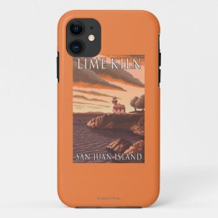 Capa Para iPhone Da Case-Mate Poster das viagens vintage do farol da estufa de