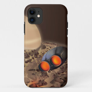 Capa Para iPhone Da Case-Mate Pôster de viagem dos anéis de Saturno.