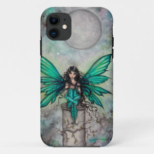 Capa Para iPhone Da Case-Mate Pouca arte feericamente gótico verde da fantasia