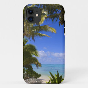 Capa Para iPhone Da Case-Mate Praia ladeada por palmeiras Ilhas Cook 2