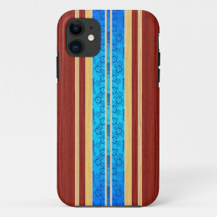 Capa Para iPhone Da Case-Mate Prancha da madeira do falso de Tiki Hawiian
