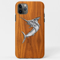 Prata Marlin no decor de Grãos de Madeira Teak