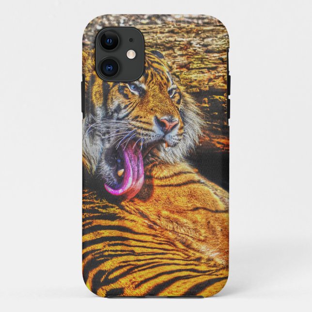 Capa Para iPhone Da Case-Mate Preening Sumatran Tiger Big Cat Willife Art (Verso)
