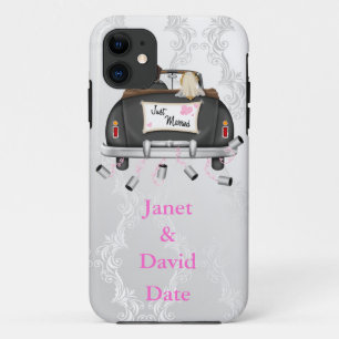 CAPA PARA iPhone DA Case-Mate PRESENTE BRANCO DO DAMASCO DO CASO DO RECEM