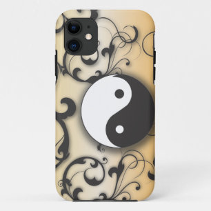 Capa Para iPhone Da Case-Mate Preto com Yin de bronze & Yang