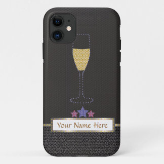Capa Para iPhone Da Case-Mate Preto do famoso e do champanhe "mal lá "