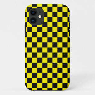 Capa Para iPhone Da Case-Mate Preto e amarelo Checkered