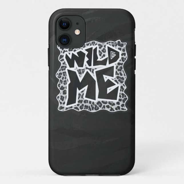 Capa Para iPhone Da Case-Mate Preto-me Leopardo Branco e Negro (Verso)