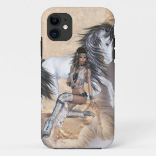 Capa Para iPhone Da Case-Mate Princesa Indiana Americana e Cavalo Branco