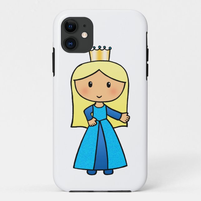 Capa Para iPhone Da Case-Mate Princesa loura bonito do clipart dos desenhos (Verso)