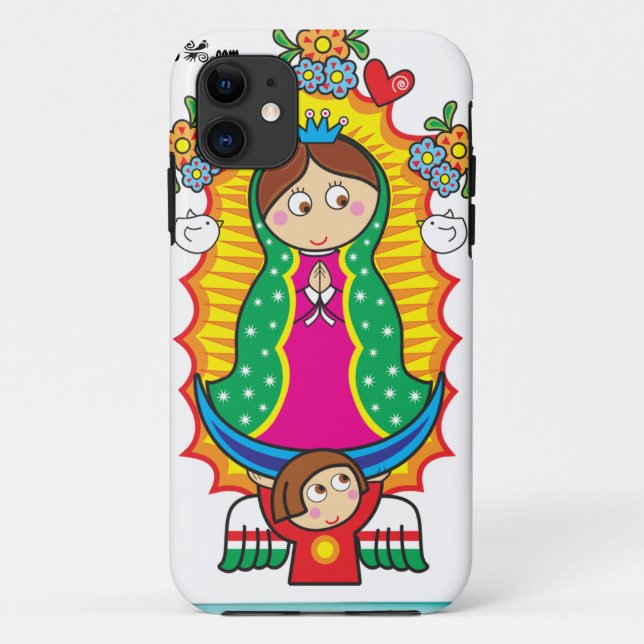 CAPA PARA iPhone DA Case-Mate PRO CUSTOMIZÁVEL DE VIRGEN DE GUADALUPE CARICATURA (Verso)