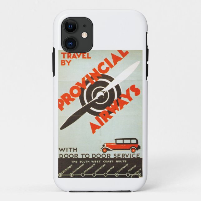Capa Para iPhone Da Case-Mate Provincial Airways (Verso)