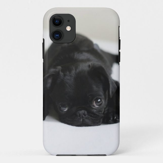 Capa Para iPhone Da Case-Mate Pug Negro (Verso)