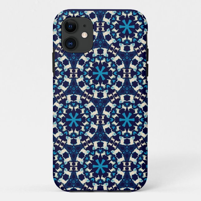 Capa Para iPhone Da Case-Mate Pug Pattern Case (Verso)