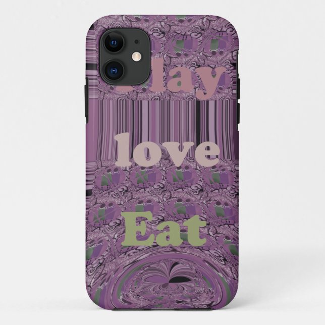 Capa Para iPhone Da Case-Mate Purple Loves & Play Come Africa South Traditional (Verso)