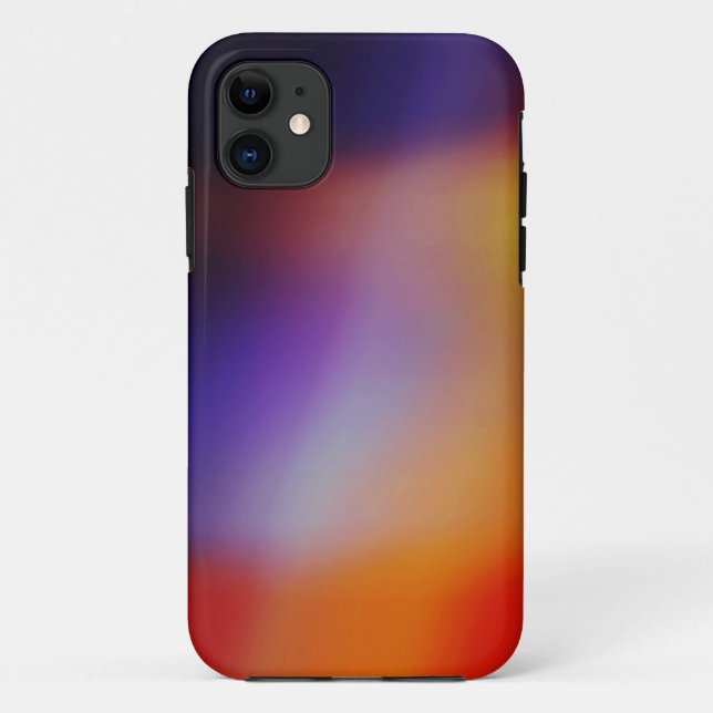 Capa Para iPhone Da Case-Mate Púrpura Vermelho e Abstrato cor laranja 11 Caso (Verso)