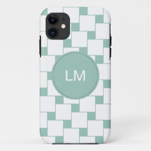 Capa Para iPhone Da Case-Mate Quadrados de forno de diversão, ponto verde