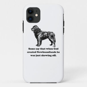 Capa Para iPhone Da Case-Mate Quando o deus criou Newfoundlands