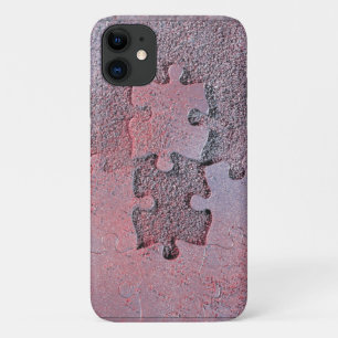 Capa Para iPhone Da Case-Mate Quebra-cabeça cor-de-rosa para o mês de consciênci