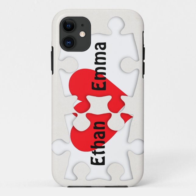 Capa Para iPhone Da Case-Mate Quebra-cabeça Heart (Verso)