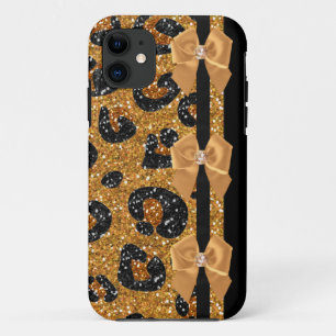 Capa Para iPhone Da Case-Mate RAB Peles de Açúcar Impresso do Leopardo Dourado
